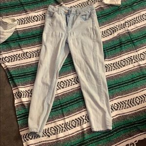 High Waisted Light Wash Jeans